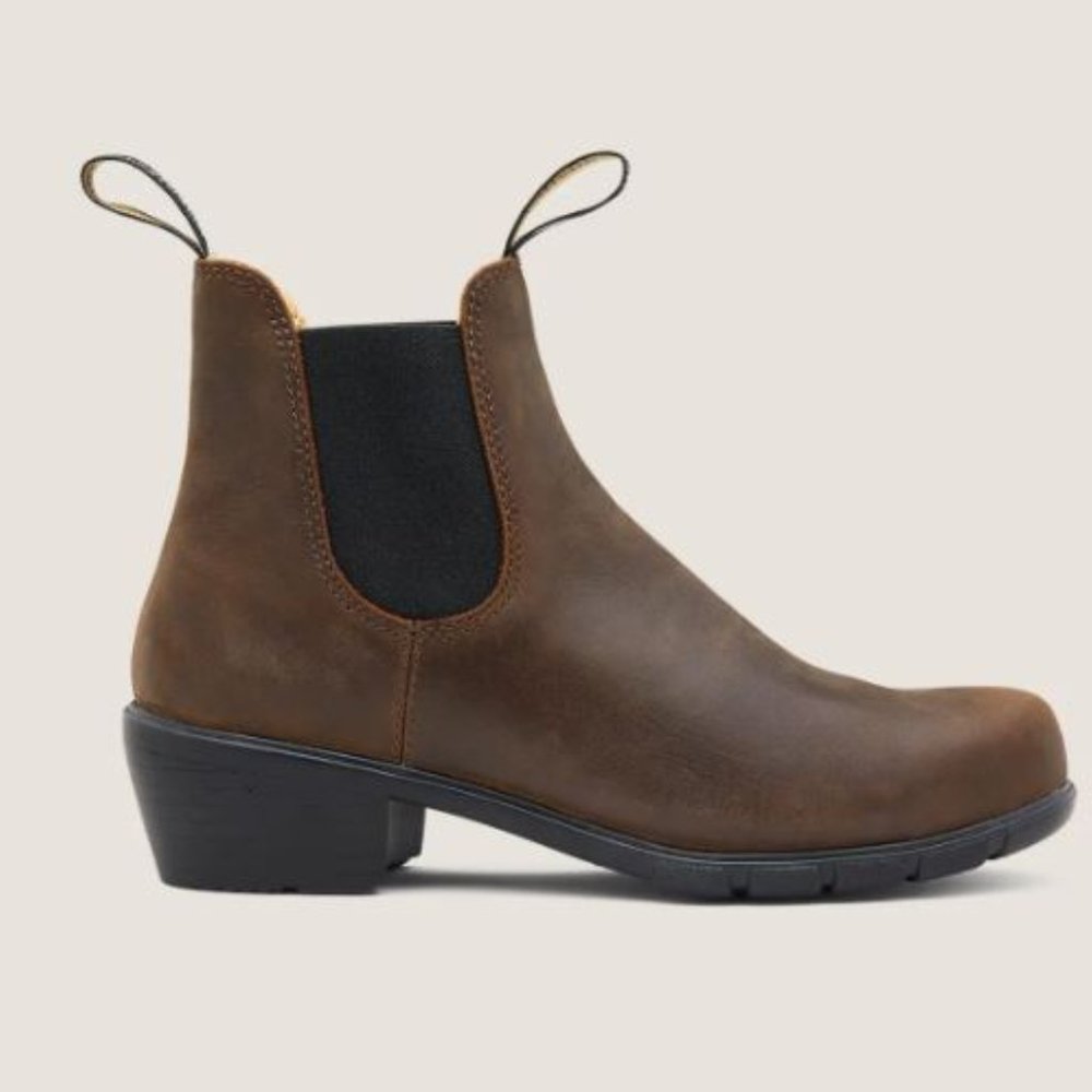 WOMEN'S HEELED BOOTS #1673 - ANTIQUE BROWN